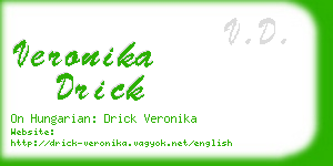 veronika drick business card